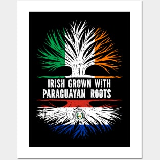 Irish Grown With Paraguayan Roots Ireland Flag Posters and Art